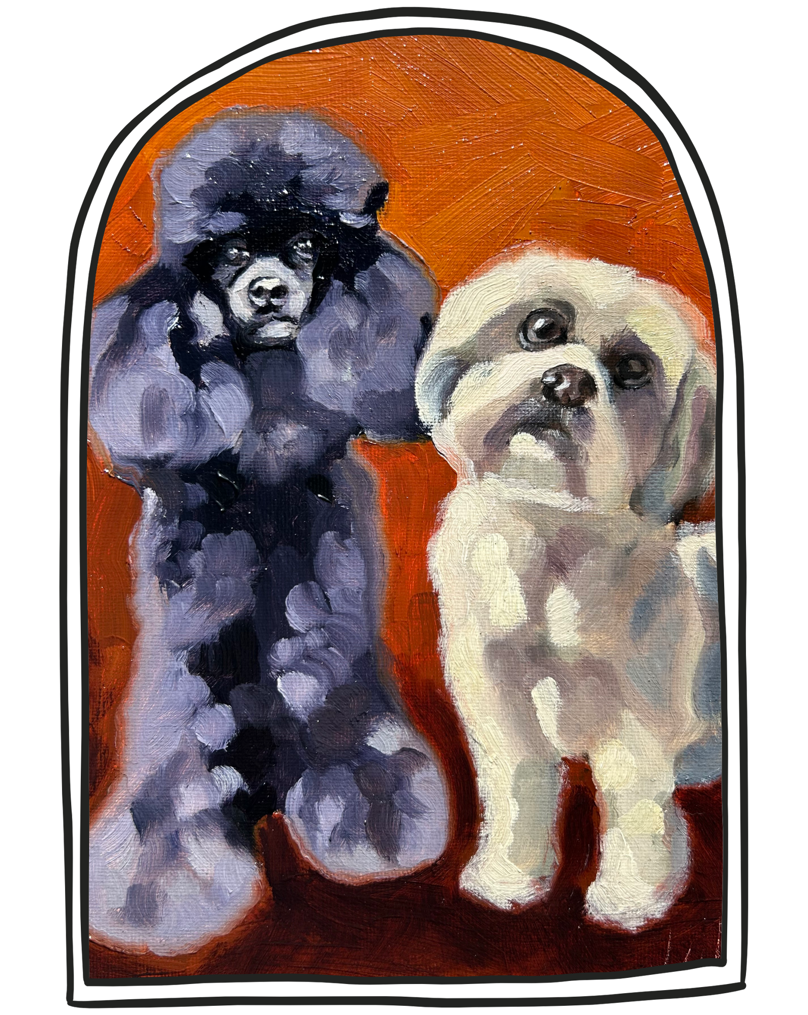 Portrait of Poodle